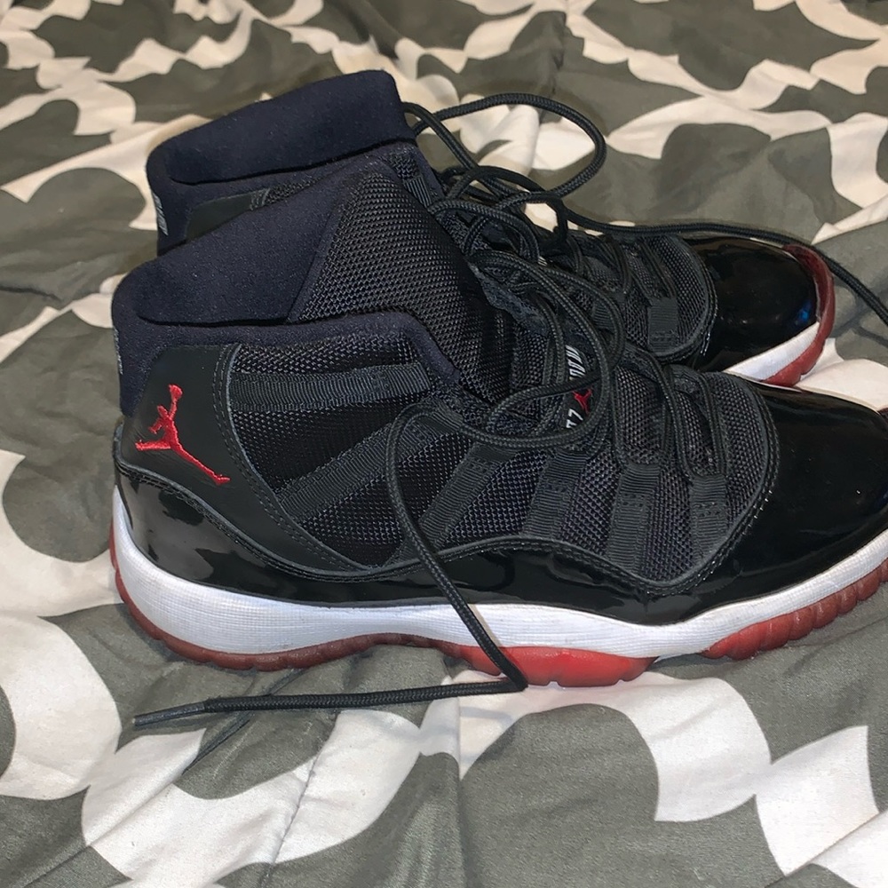 Air Jordan 11 2012 GS Retro Bred 5Y Red and Black